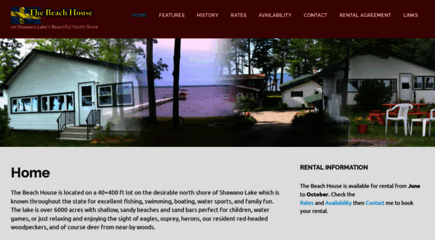 shawanolakebeachhouse.com