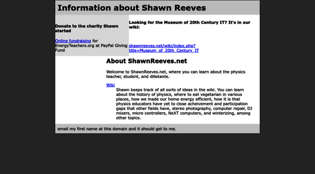shawnreeves.net