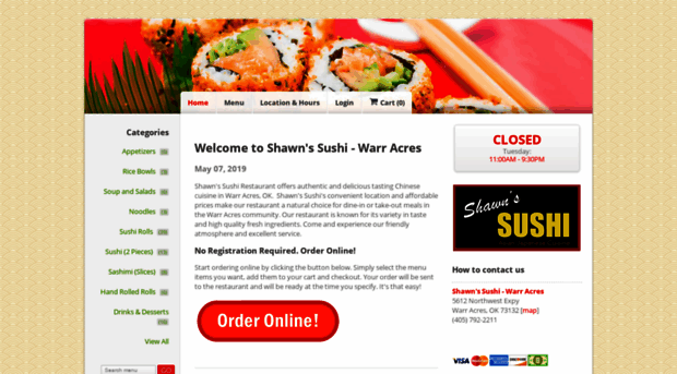 shawnssushiwa.com