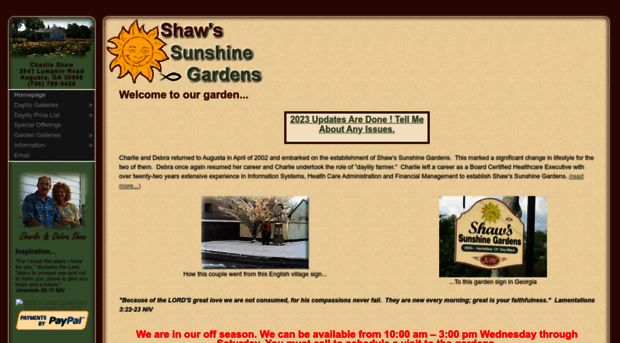 shawssunshinegardens.com