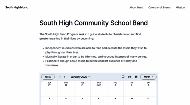 shcsband.org