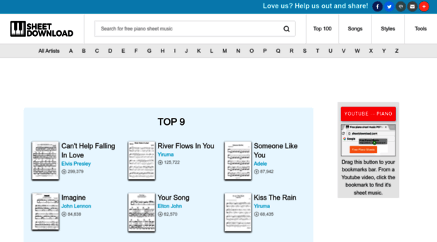 Sheetdownload Com Free Piano Sheet Music To Down Sheetdownload
