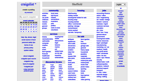 sheffield.craigslist.org