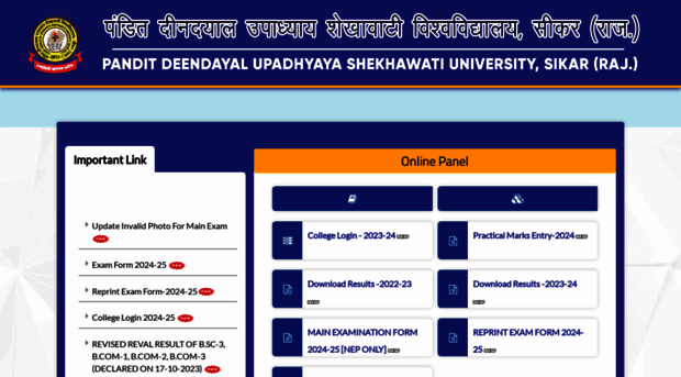 shekhauniexam.in