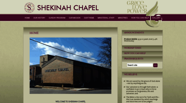 shekinahchapel.org