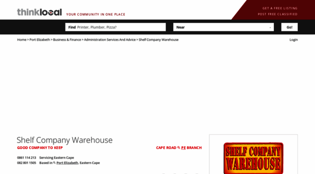 shelfcompanywarehouse-pe.thinklocal.co.za