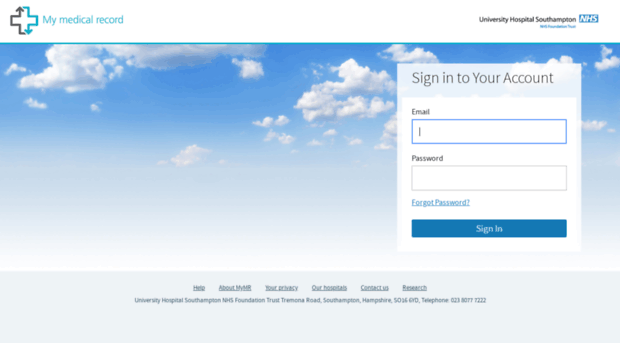 shell-mymedicalrecord.uhs.nhs.uk