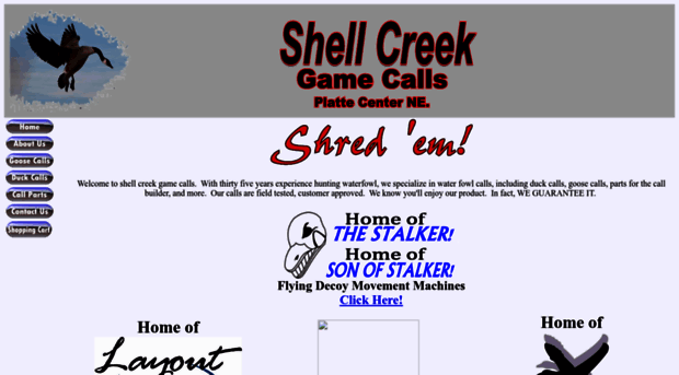 shellcreekgamecalls.com