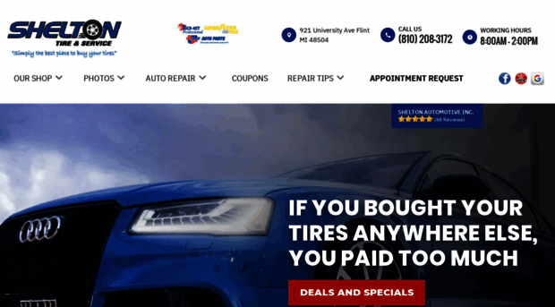 sheltontireandservice.com