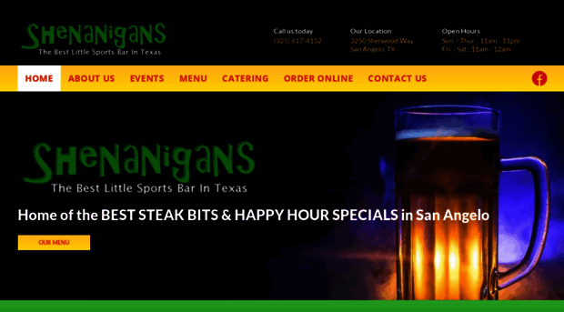 shenaniganssportsbar.com