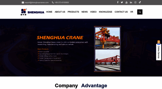 shenghuacranes.com