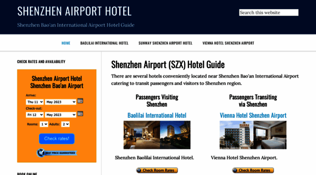 shenzhenairporthotel.com