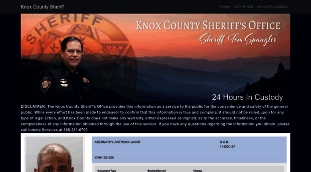 24 hour arrest list knox tn