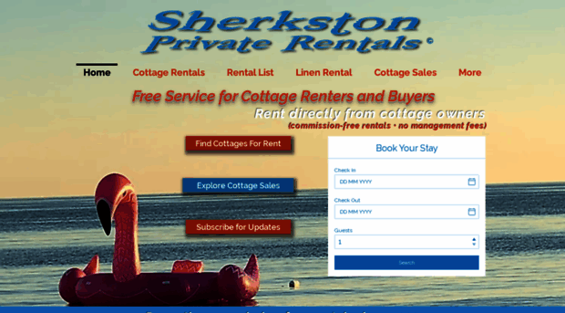 sherkstonprivaterentals.com