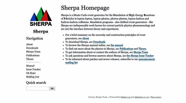 sherpa.hepforge.org