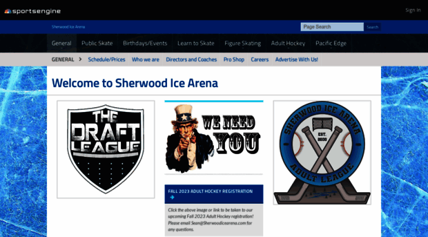 sherwoodicearena.com