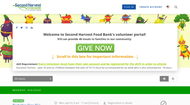 shfbcf.volunteerhub.com