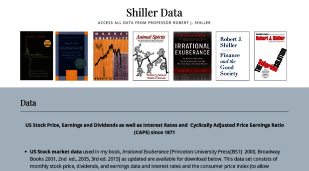 shillerdata.com