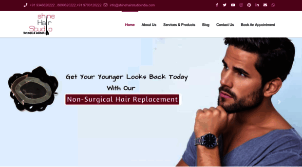 shinehairstudioindia.com