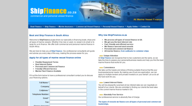 shipfinance.co.za