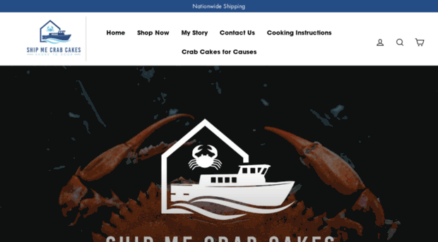 shipmecrabcakes.com