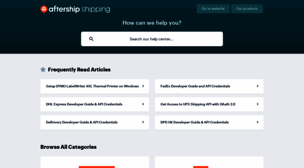 shipping-helpcenter.aftership.com