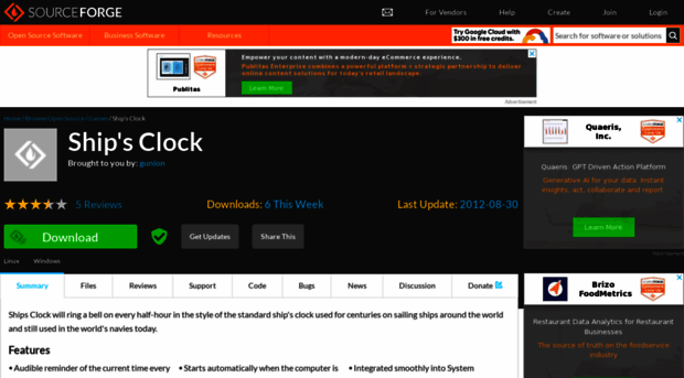 shipsclock.sourceforge.net