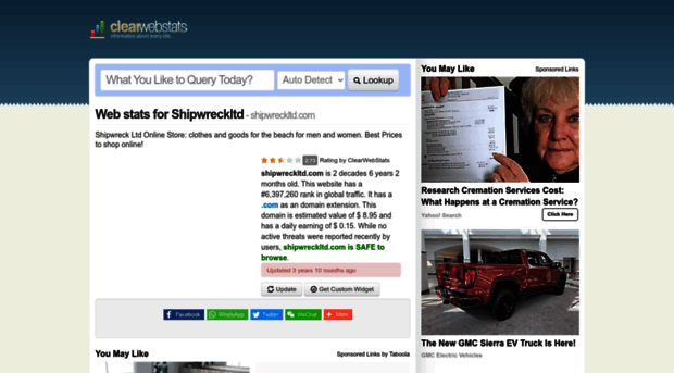 shipwreckltd.com.clearwebstats.com
