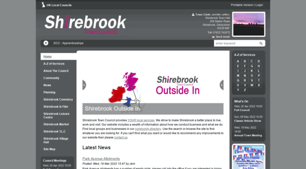 shirebrooktowncouncil.gov.uk