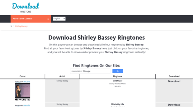 shirleybassey.download-ringtone.com