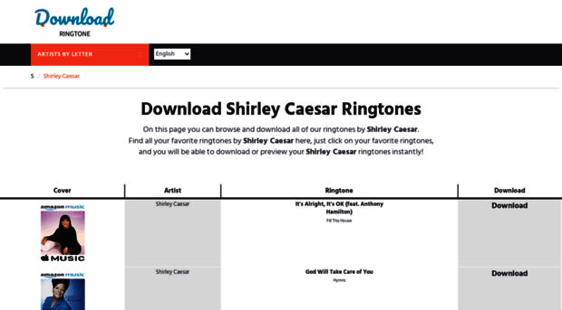 shirleycaesar.download-ringtone.com