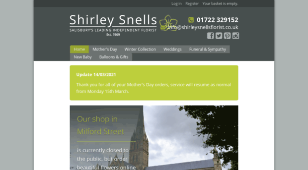 shirleysnellsflorist.co.uk