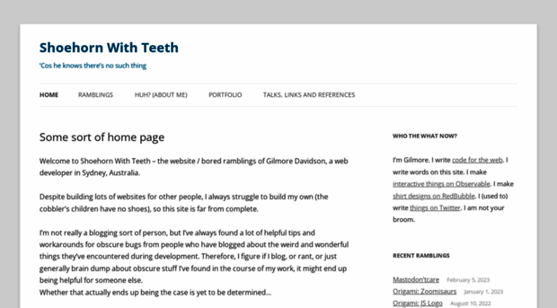 shoehornwithteeth.com