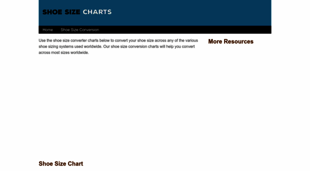 shoesizingcharts.com