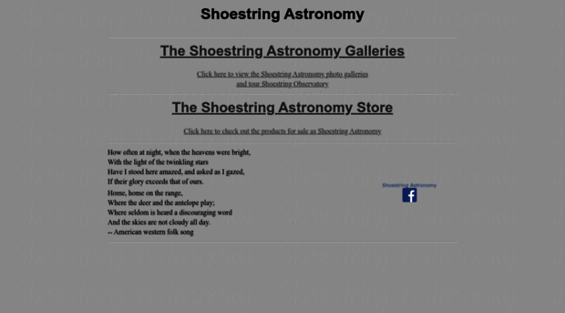 shoestringastronomy.com