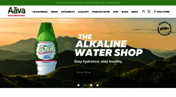 shop.aavawater.com