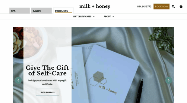 shop.milkandhoneyspa.com