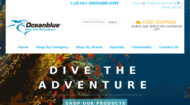 shop.oceanbluedivers.com