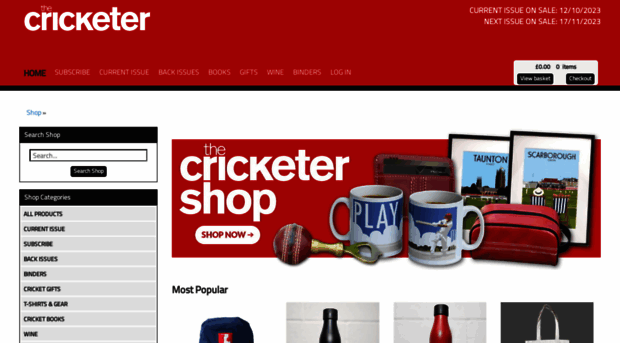 shop.thecricketer.com