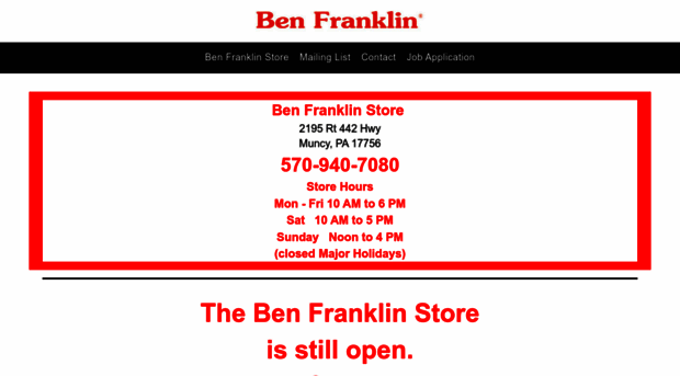 shopbenfranklin.com