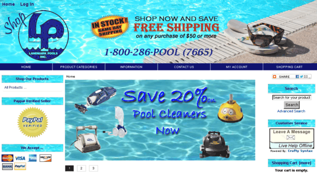 shoplandmarkpools.com