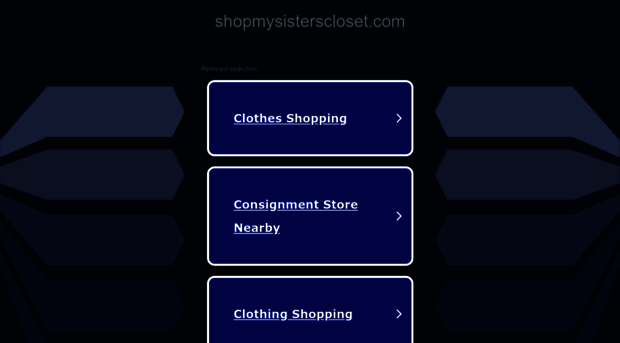 shopmysisterscloset.com