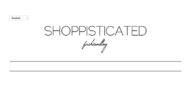 shoppisticated.blogspot.de