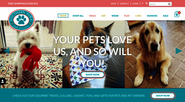 shopsouthernpaws.com