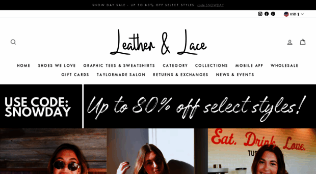 shopwithleatherandlace.com