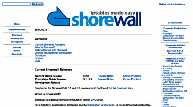 shorewall.org