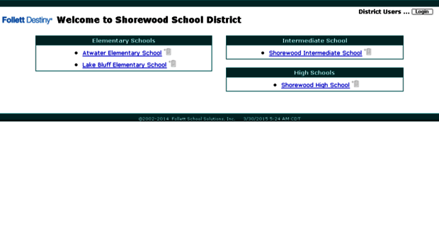 shorewood.follettdestiny.com