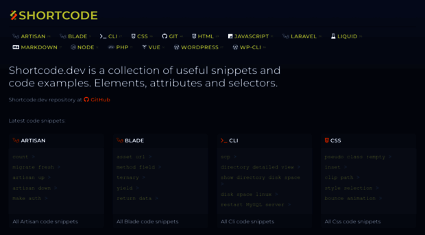 shortcode.dev