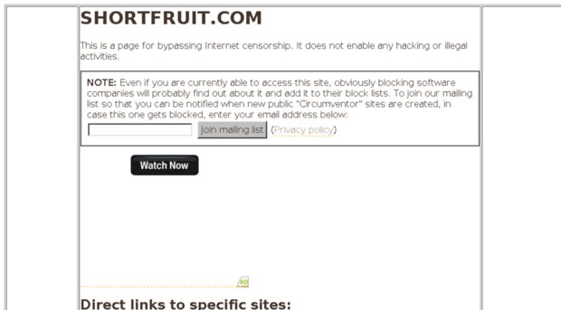 shortfruit.com