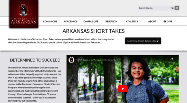 shorttakes.uark.edu